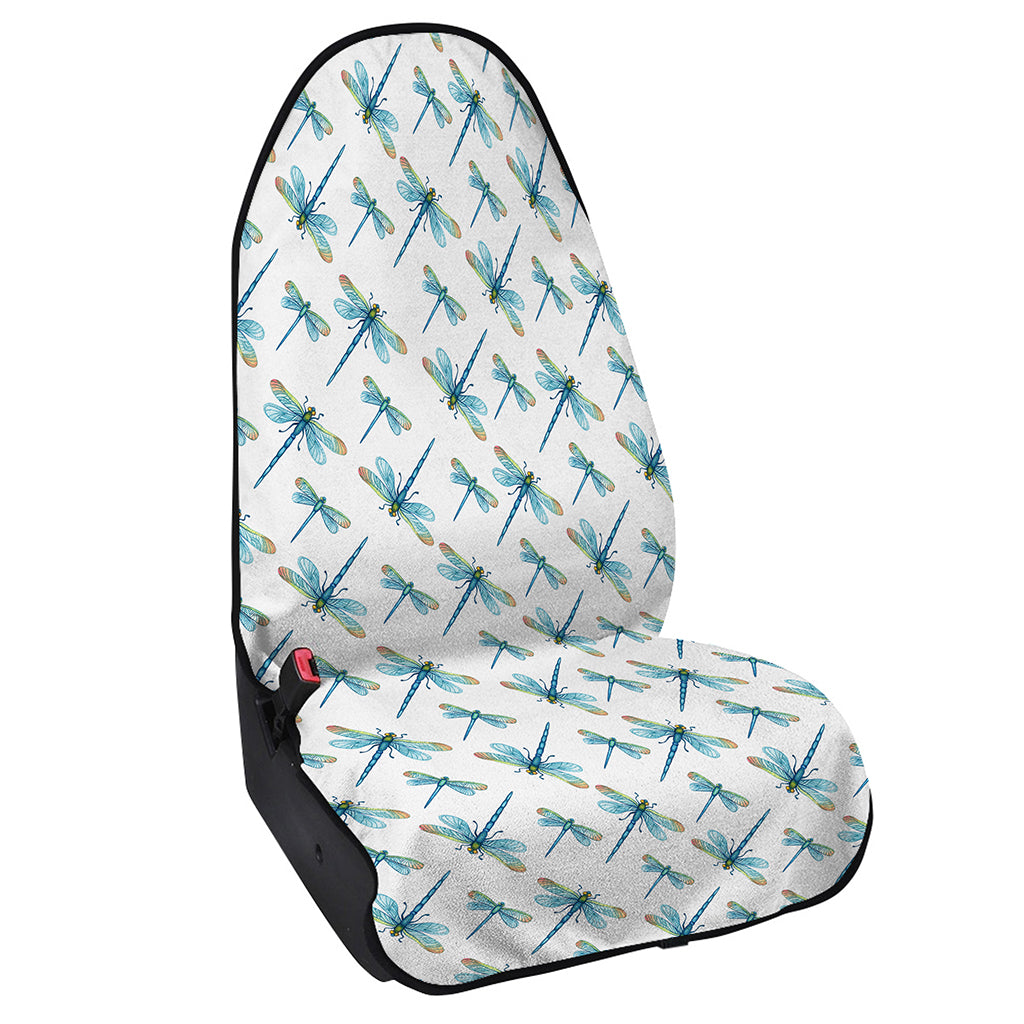 Watercolor Dragonfly Pattern Print Waterproof Car Seat Cover