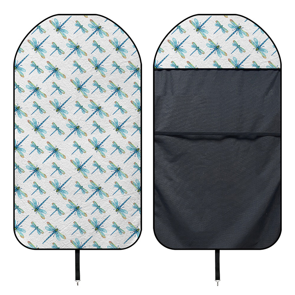 Watercolor Dragonfly Pattern Print Waterproof Car Seat Cover