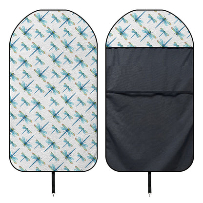 Watercolor Dragonfly Pattern Print Waterproof Car Seat Cover