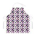 Watercolor Eggplant Pattern Print Adjustable Apron
