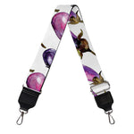 Watercolor Eggplant Pattern Print Bag Strap