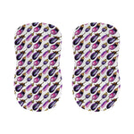 Watercolor Eggplant Pattern Print Bar Stool Covers
