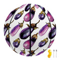 Watercolor Eggplant Pattern Print Basketball
