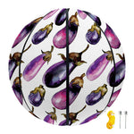 Watercolor Eggplant Pattern Print Basketball