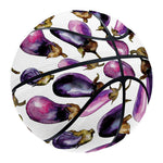 Watercolor Eggplant Pattern Print Basketball