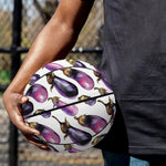 Watercolor Eggplant Pattern Print Basketball