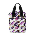 Watercolor Eggplant Pattern Print Bible Tote Bag