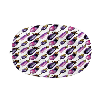 Watercolor Eggplant Pattern Print Car Side Mirror Covers