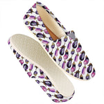 Watercolor Eggplant Pattern Print Casual Shoes