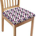 Watercolor Eggplant Pattern Print Chair Cushion Cover