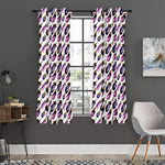 Watercolor Eggplant Pattern Print Curtain