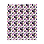 Watercolor Eggplant Pattern Print Curtain