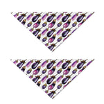 Watercolor Eggplant Pattern Print Dog Bandana