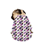 Watercolor Eggplant Pattern Print Dog Zip Up Jacket