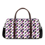 Watercolor Eggplant Pattern Print Duffle Bag