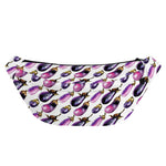 Watercolor Eggplant Pattern Print Fanny Pack