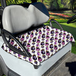Watercolor Eggplant Pattern Print Golf Cart Seat Cover