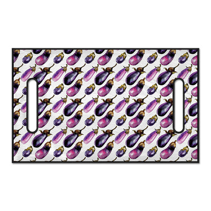 Watercolor Eggplant Pattern Print Golf Cart Seat Cover