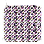Watercolor Eggplant Pattern Print Hand Towel