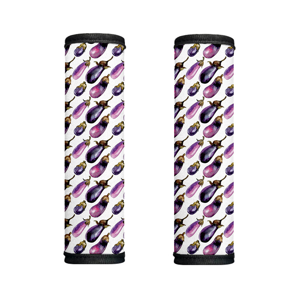 Watercolor Eggplant Pattern Print Handle Covers