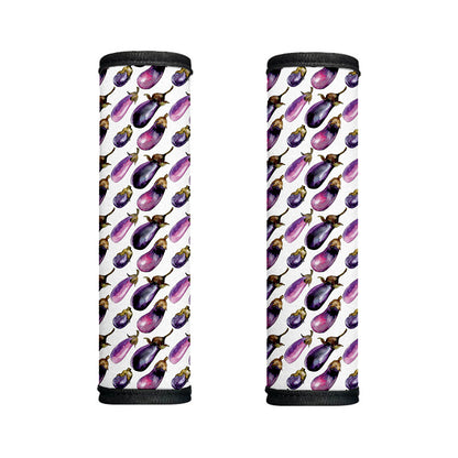 Watercolor Eggplant Pattern Print Handle Covers