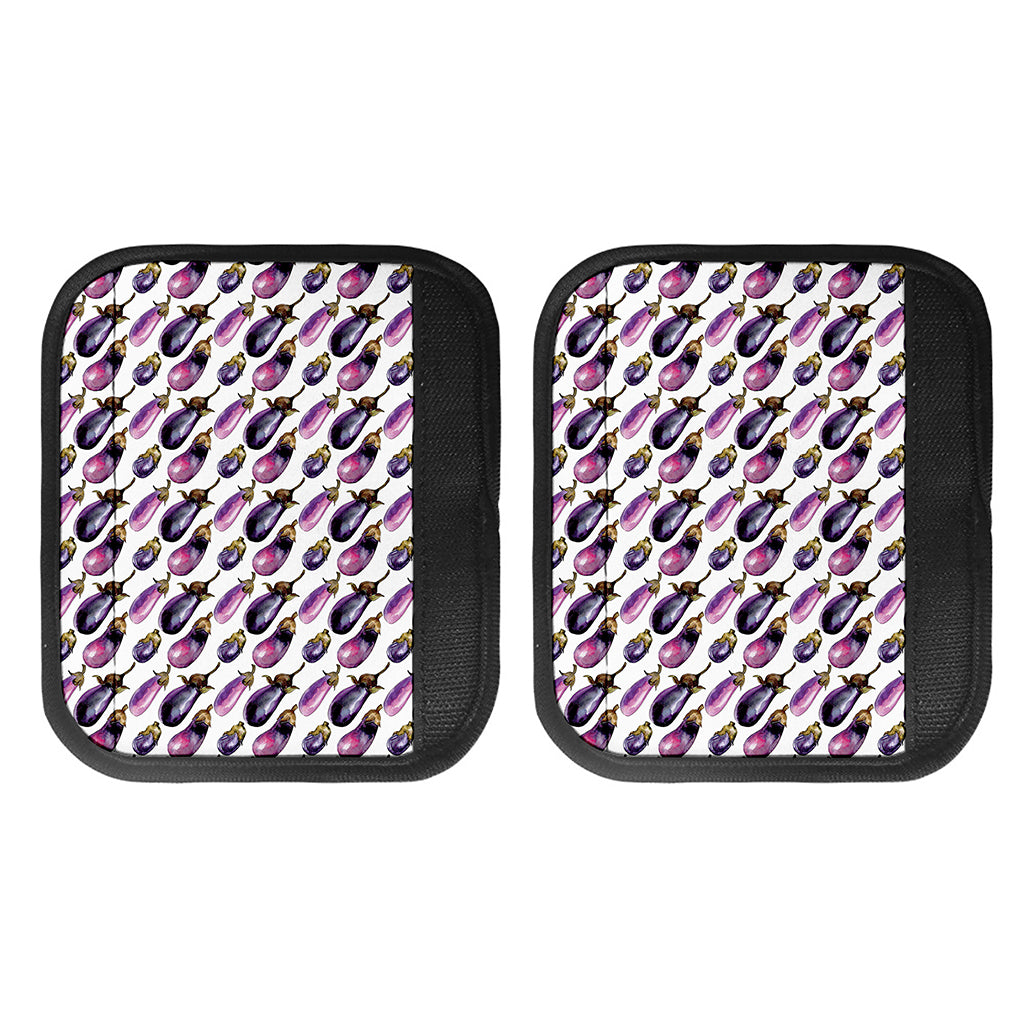 Watercolor Eggplant Pattern Print Handle Covers