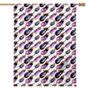 Watercolor Eggplant Pattern Print House Flag