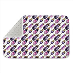 Watercolor Eggplant Pattern Print Indoor Door Mat