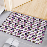 Watercolor Eggplant Pattern Print Indoor Door Mat
