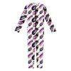 Watercolor Eggplant Pattern Print Jumpsuit