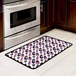 Watercolor Eggplant Pattern Print Kitchen Mat