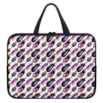 Watercolor Eggplant Pattern Print Laptop Sleeve With Handle