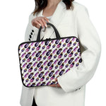 Watercolor Eggplant Pattern Print Laptop Sleeve With Handle