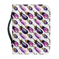 Watercolor Eggplant Pattern Print Leather Bible Cover