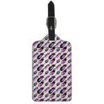 Watercolor Eggplant Pattern Print Luggage Tag