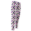 Watercolor Eggplant Pattern Print Men's Compression Pants