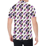 Watercolor Eggplant Pattern Print Men's Shirt