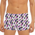 Watercolor Eggplant Pattern Print Men's Short Boxer Briefs