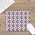 Watercolor Eggplant Pattern Print Mouse Pad