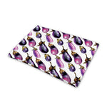 Watercolor Eggplant Pattern Print Pet Cooling Mat Cover