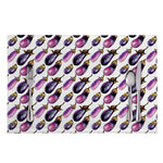 Watercolor Eggplant Pattern Print Placemat
