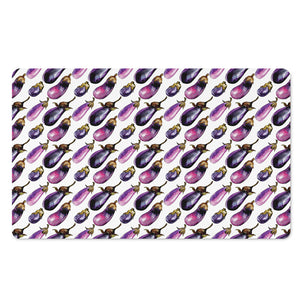 Watercolor Eggplant Pattern Print Polyester Doormat