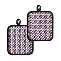 Watercolor Eggplant Pattern Print Pot Holders