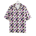 Watercolor Eggplant Pattern Print Rayon Hawaiian Shirt