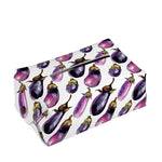 Watercolor Eggplant Pattern Print Rectangle Tissue Box Cover
