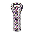 Watercolor Eggplant Pattern Print Single Neoprene Wine Tote