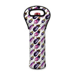 Watercolor Eggplant Pattern Print Single Neoprene Wine Tote