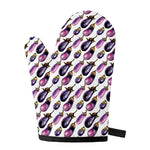 Watercolor Eggplant Pattern Print Single Oven Mitt