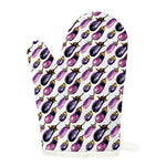 Watercolor Eggplant Pattern Print Single Oven Mitt