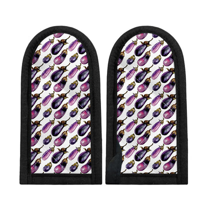 Watercolor Eggplant Pattern Print Skillet Handle Cover